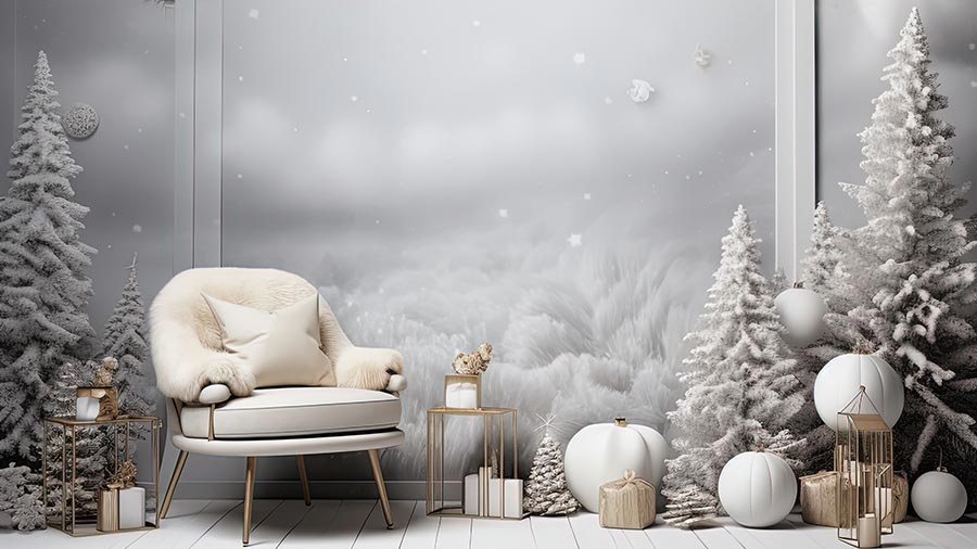 Free Sharing 12 Simple Studio Background Templates With Winter Wedding Theme (JPG)