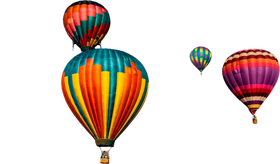 Free Sharing 16 High Quality Hot Air Balloons With Background Separated (PNG)