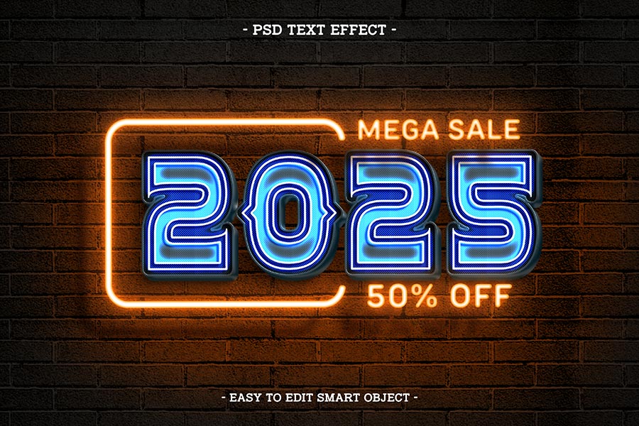 Free Sharing of Beautiful, Extremely Cool Neon Light Text Effect Set