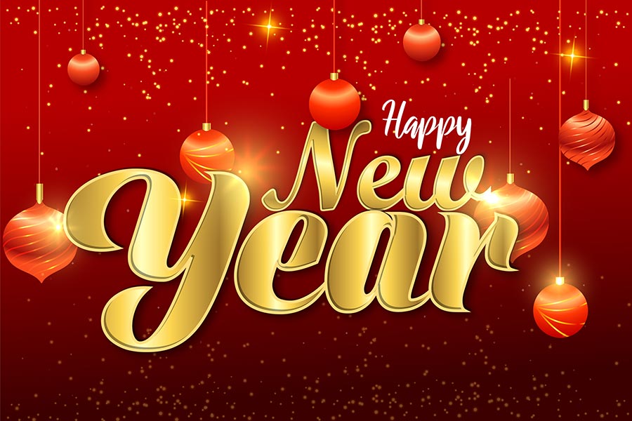 Instructions for Downloading Beautiful Happy New Year Text Effect