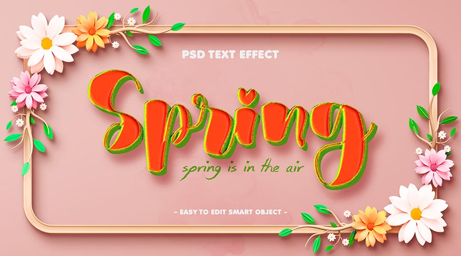 Instructions for Free Download of Beautiful Floral Monogram Text Effect