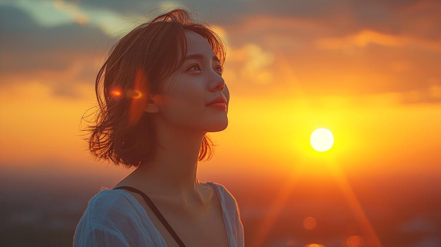 Share Free Download Extremely Beautiful Stock Image of The Muse Against The Sun