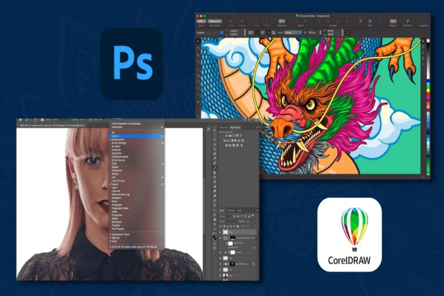 Photoshop vs CorelDRAW: The Showdown Between Two Graphics Giants