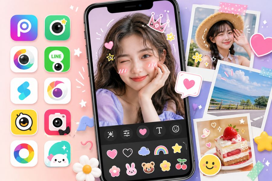 Top 10 Free Photo Editing Apps with Beautiful Stickers You Should Use