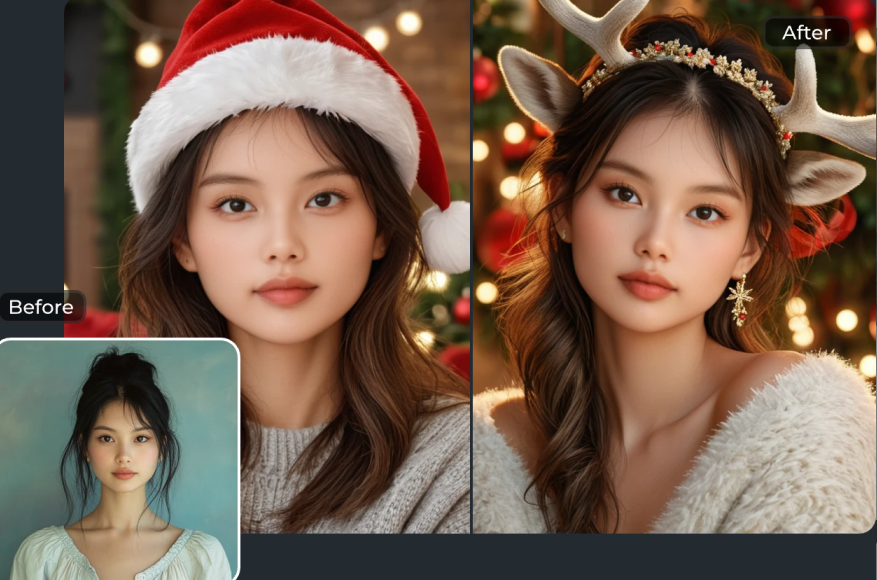 How to Create a Christmas Facebook Profile Picture with AI