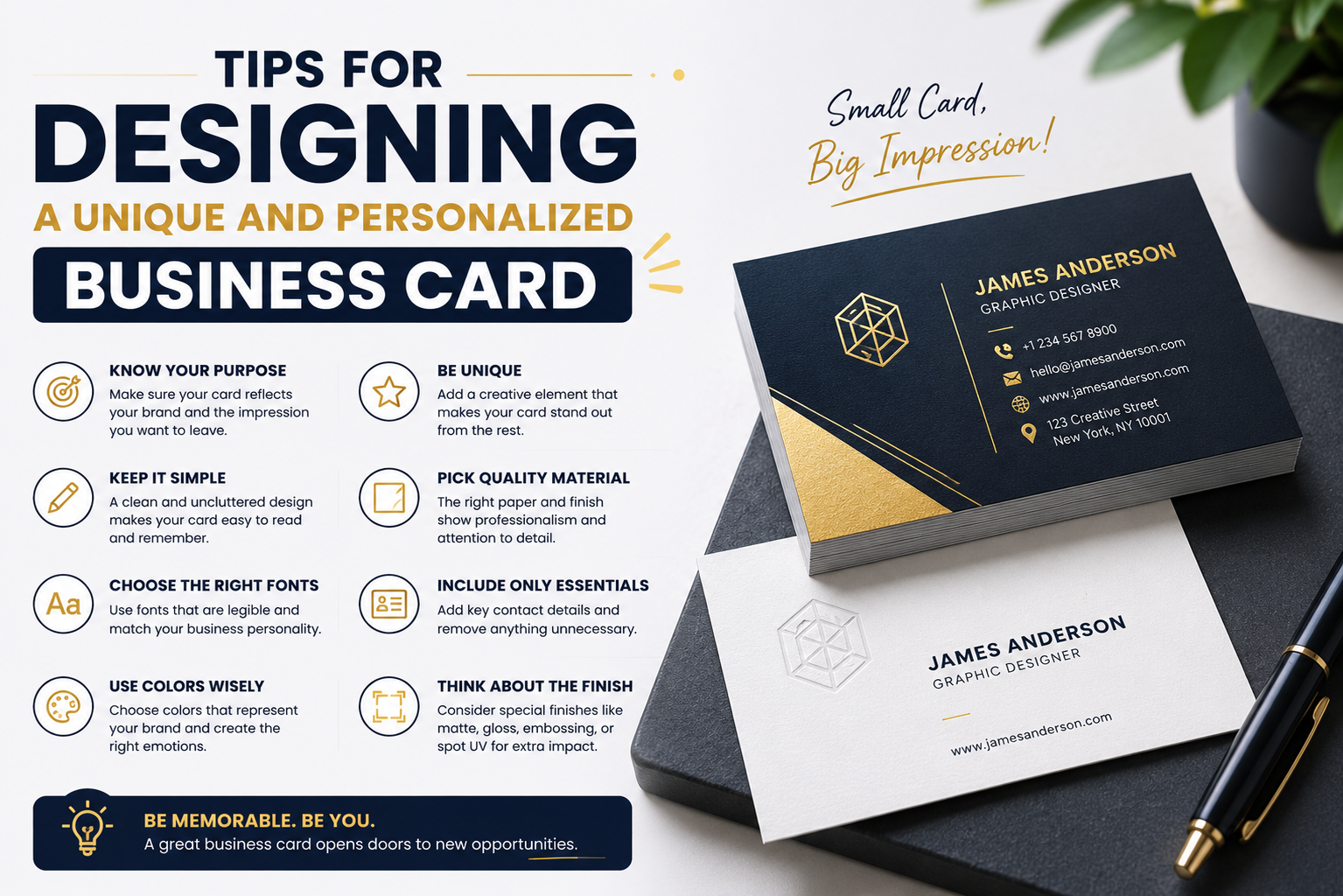 Tips for Designing a Unique and Personalized Business Card