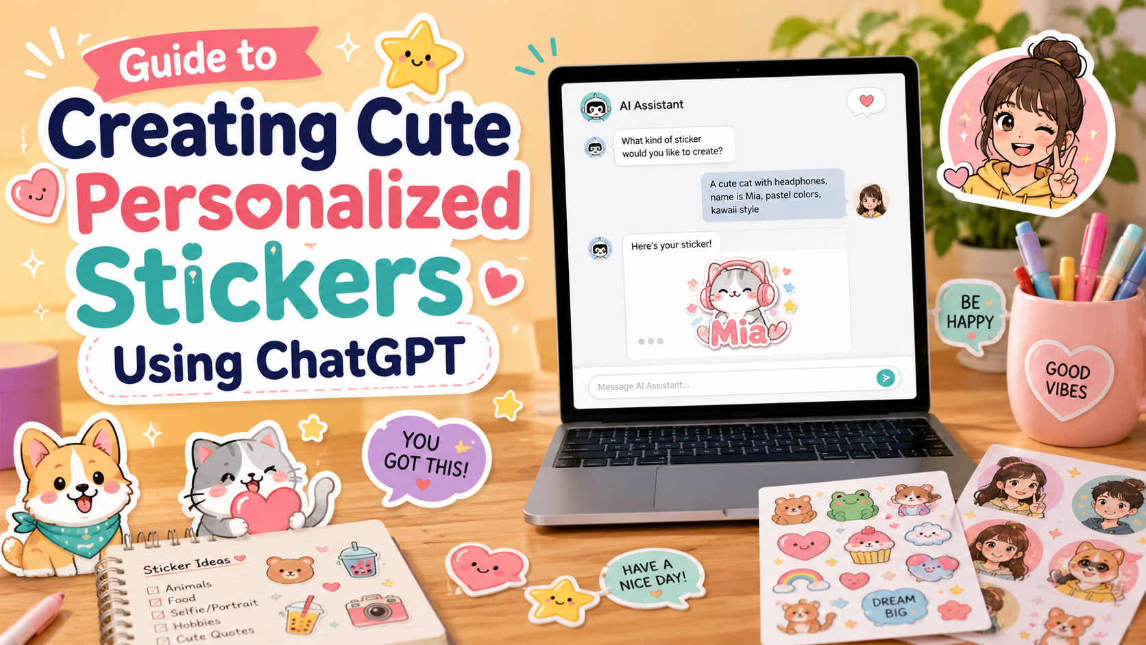 Guide to Creating Cute Personal Stickers Using ChatGPT