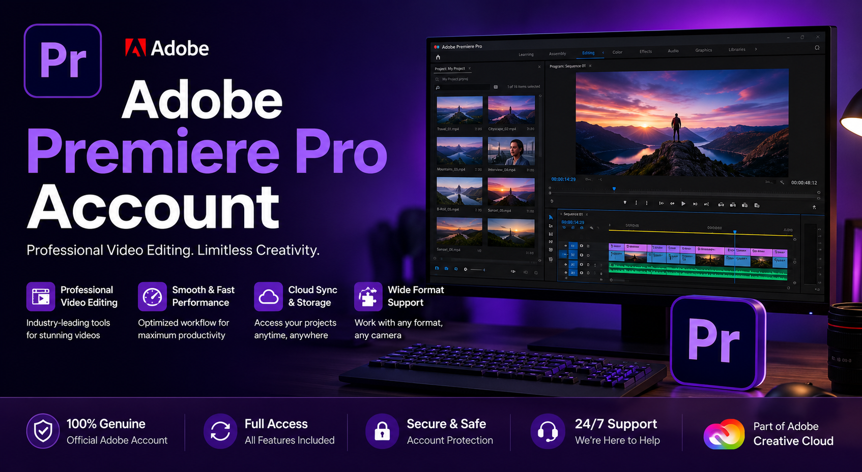 Adobe Premiere Pro Account