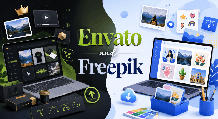 Envato and Freepik: Which Design Resource Tool Is Right for You?