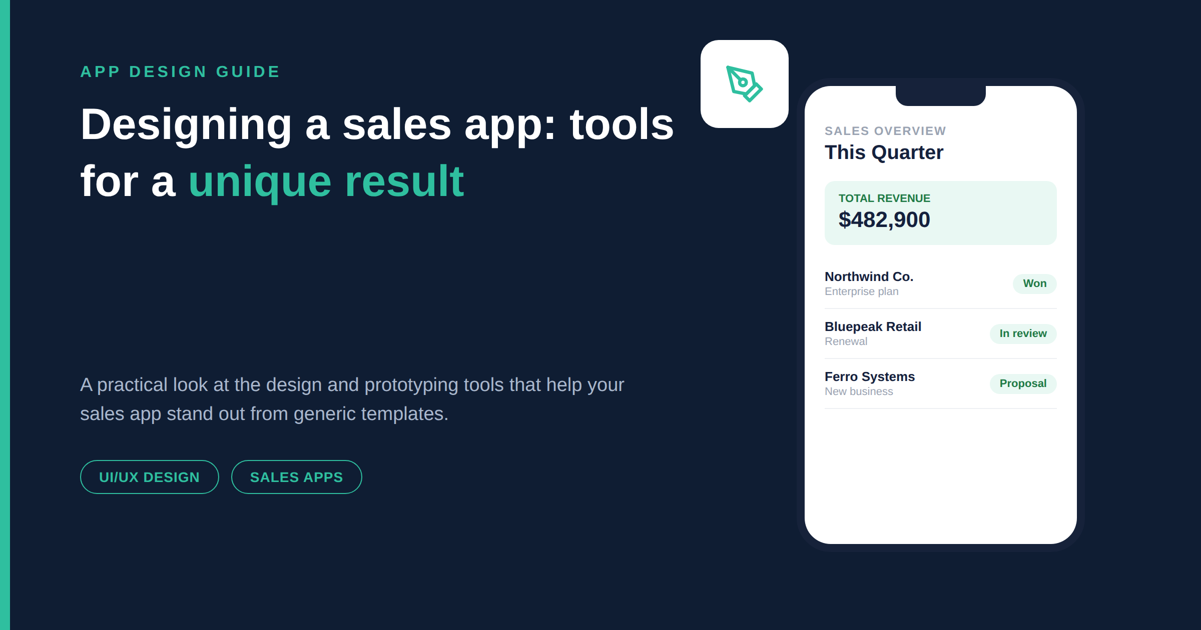 Designing a Sales App: Which Tools Help Create a Unique App?