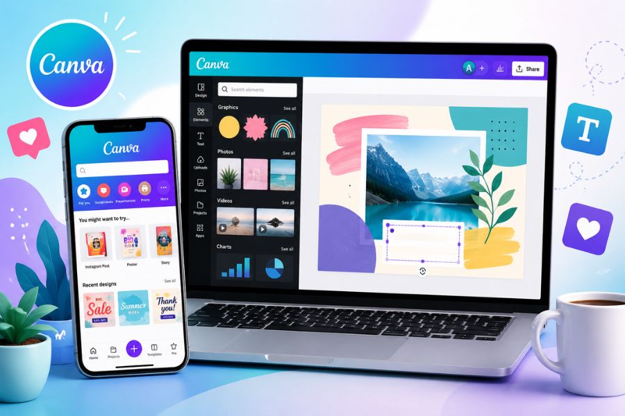How to Use Canva on Your Phone and Computer for Free for Beginners
