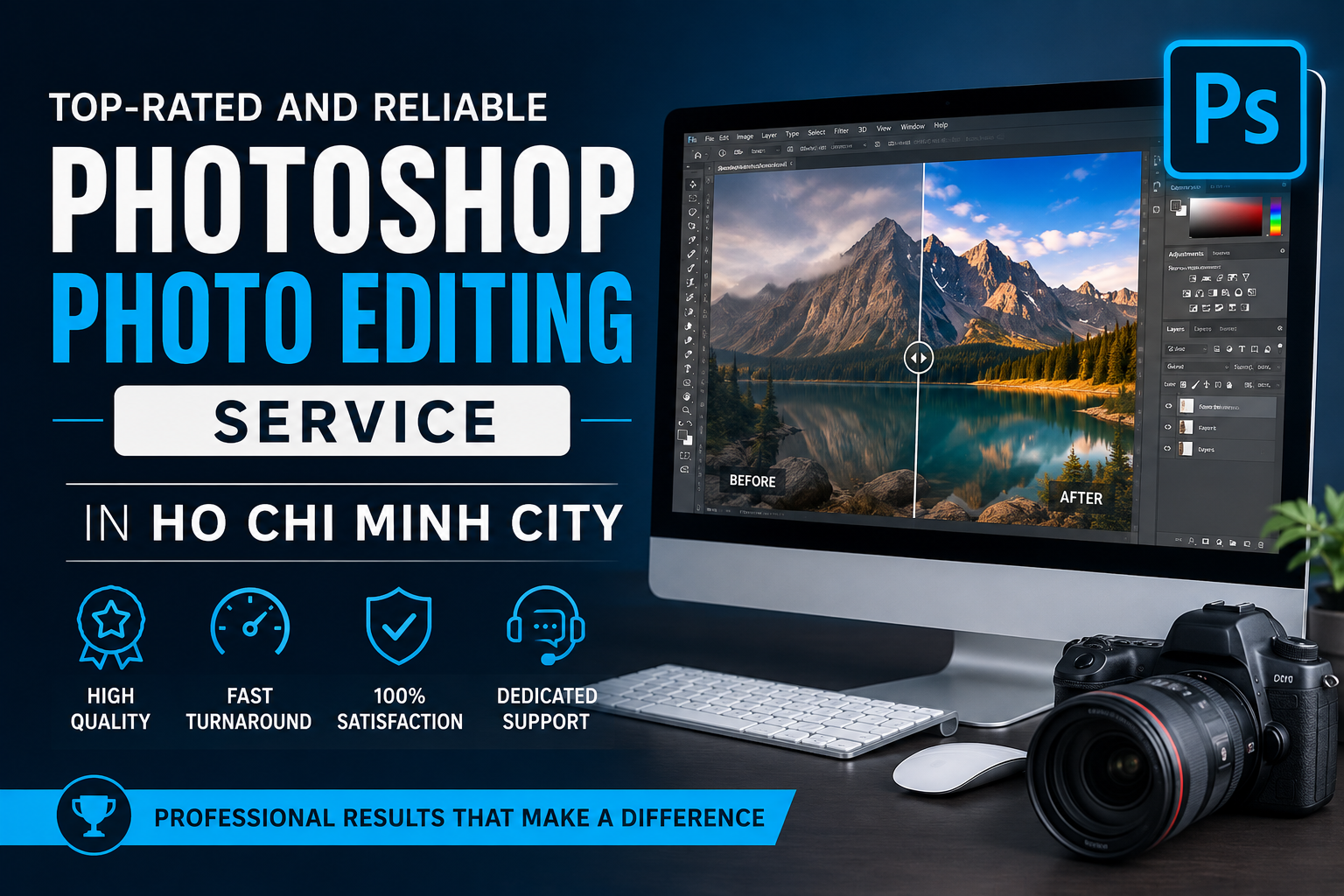 Top-rated and Reliable Photoshop Photo Editing Service in Ho Chi Minh City