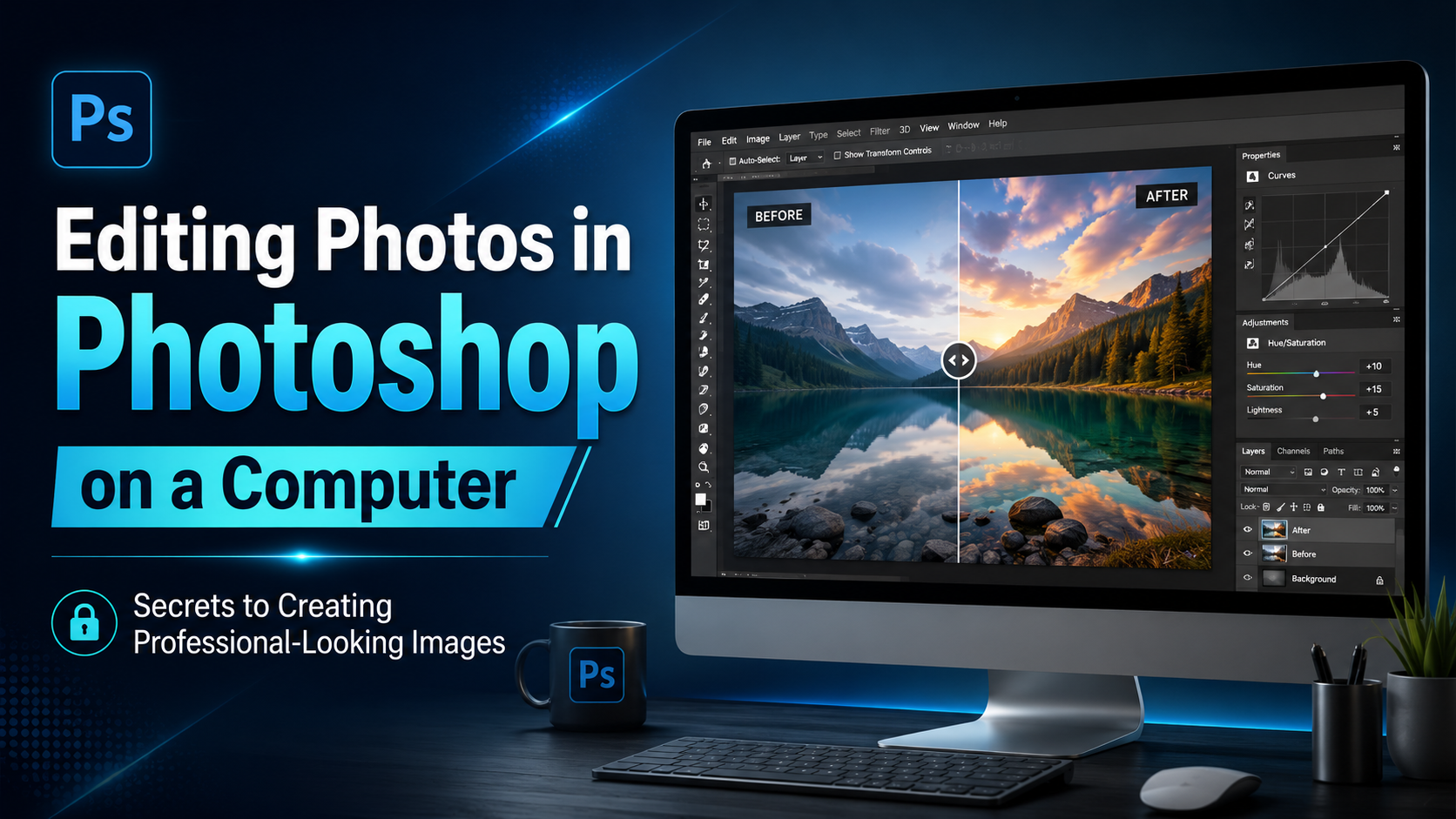 Editing Photos with Photoshop on a Computer: Secrets to Creating Professional Photos