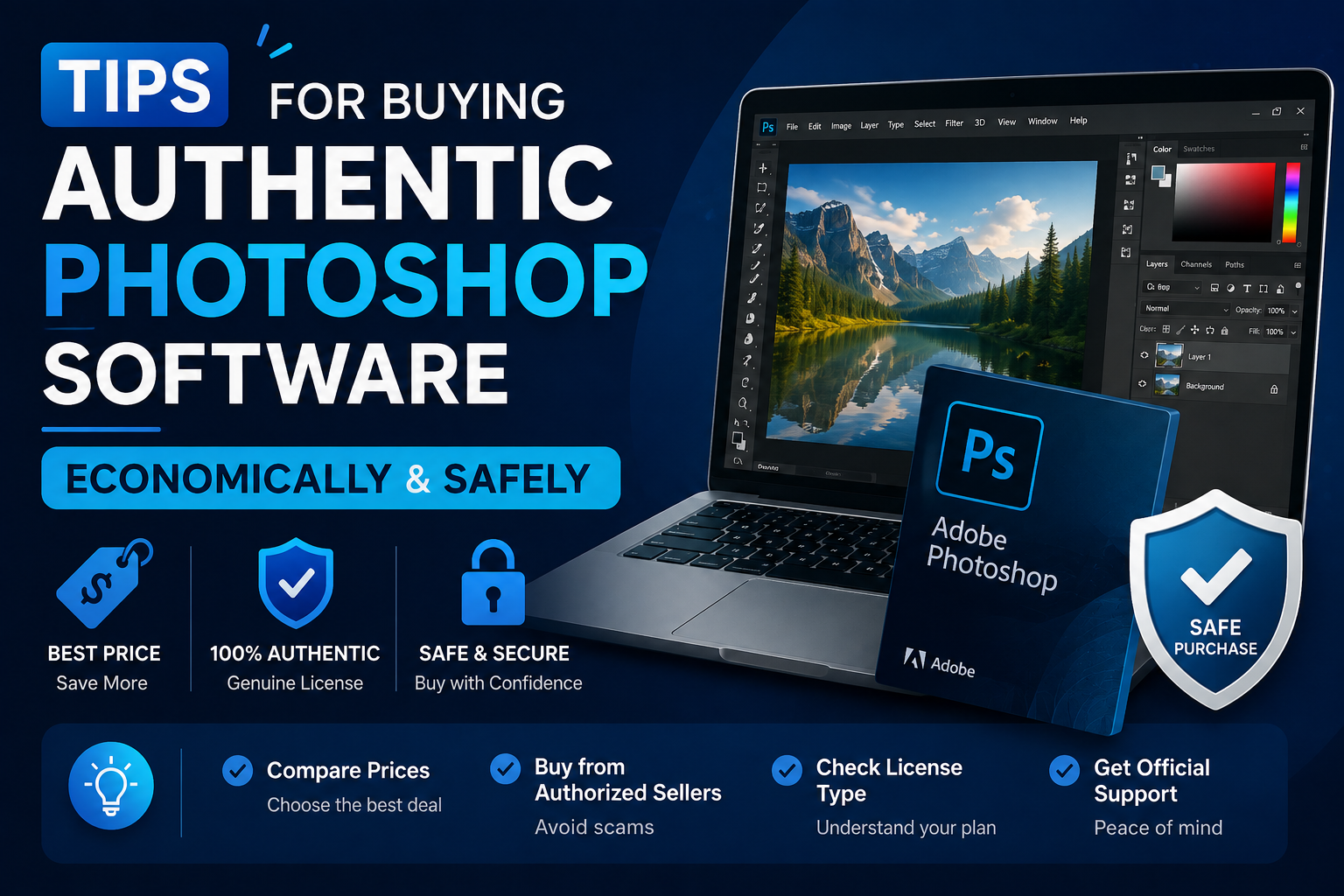 Tips for Buying Authentic Photoshop Software Economically and Safely