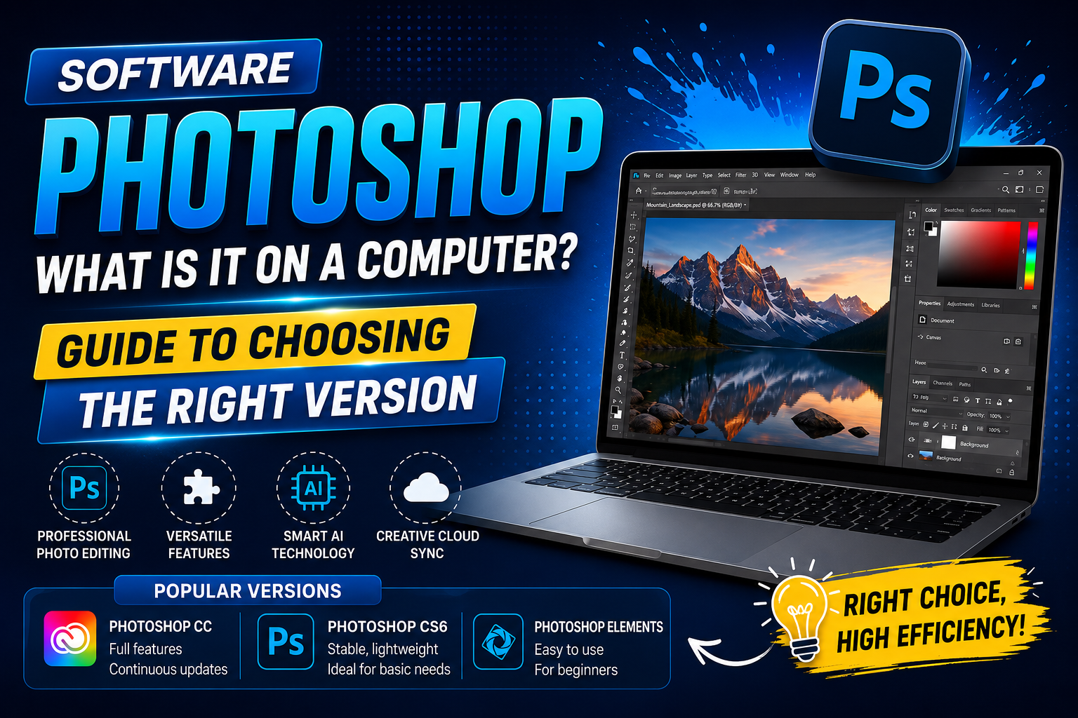 What Is Photoshop Software on a Computer? A Guide to Choosing the Right Version