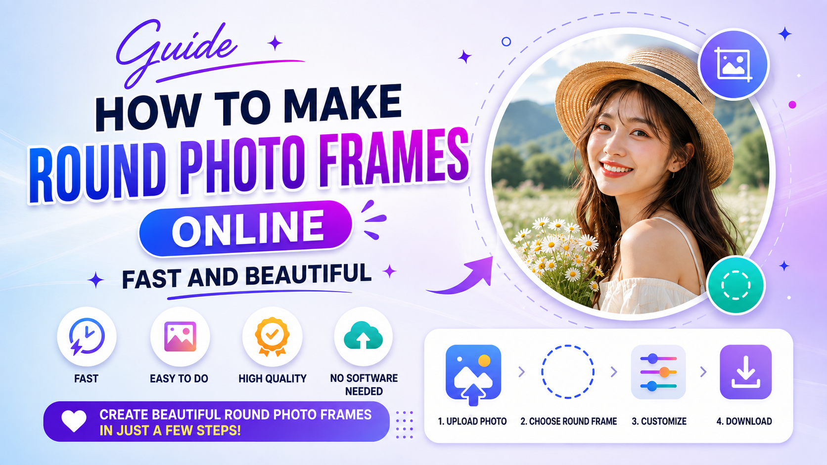 Guide: How to Create Circular Photo Frames Online Quickly and Beautifully