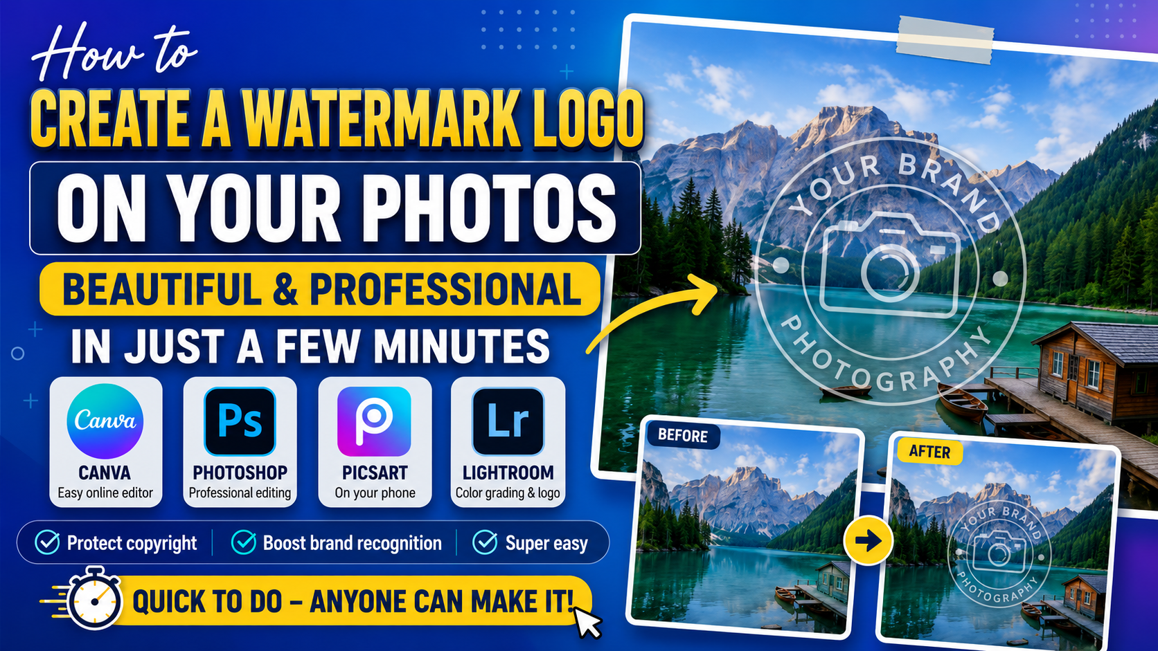 How to Create a Beautiful, Professional Watermark Logo on Photos in Just a Few Minutes