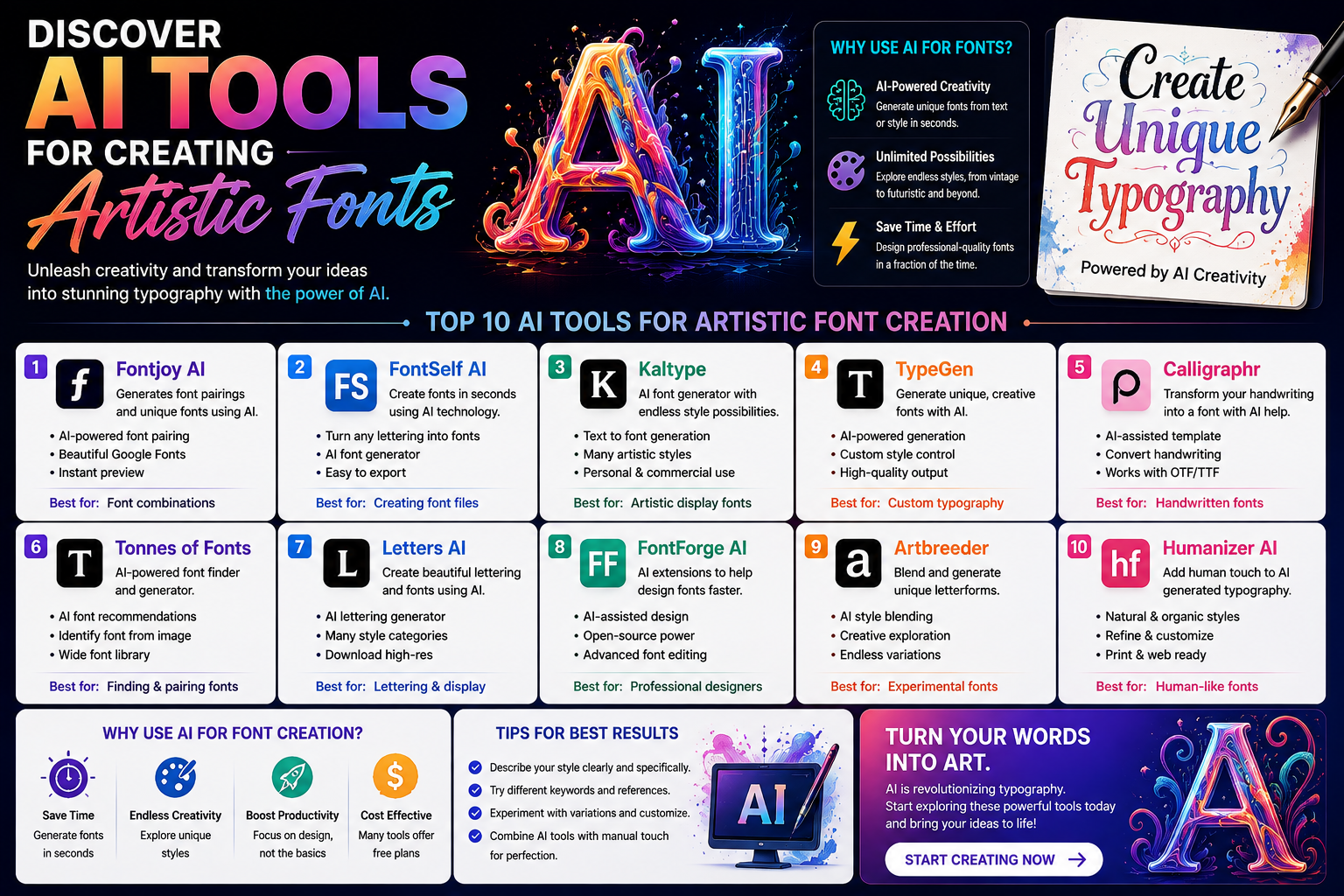 Discover AI Tools for Creating Artistic Fonts