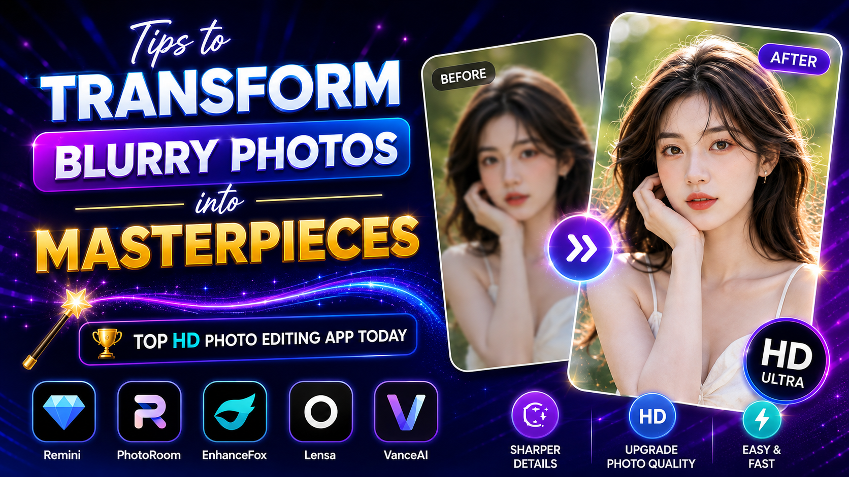 The Secret to Turning Blurry Photos Into Masterpieces: Top HD Photo Editing Apps Today