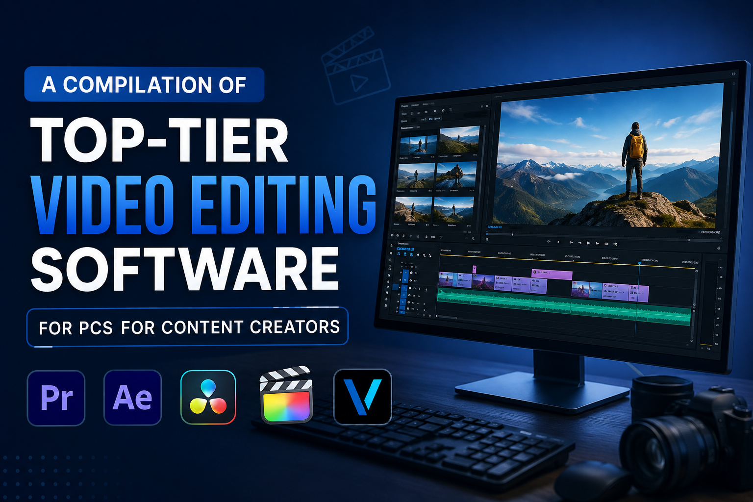A Compilation of Top-Tier Video Editing Software for PCs for Content Creators