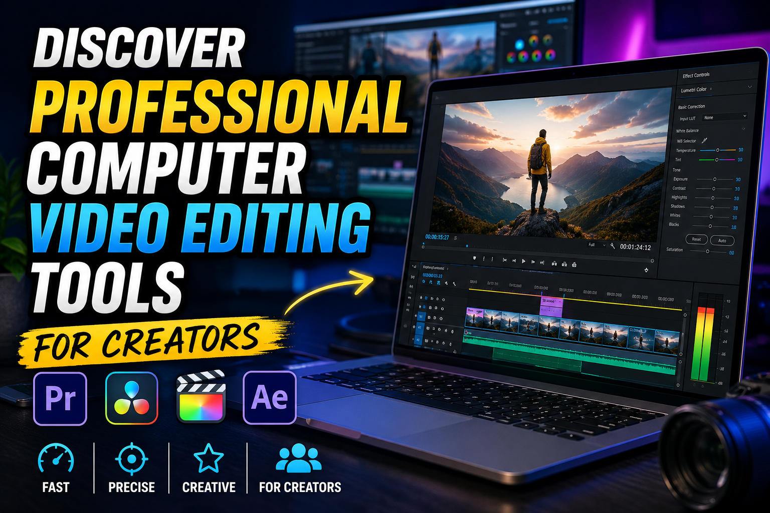 Discover professional computer video editing tools for creators.