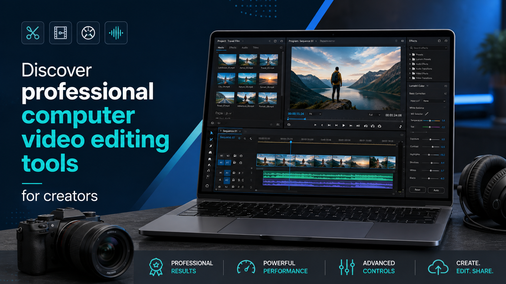 Discover professional computer video editing tools for creators.