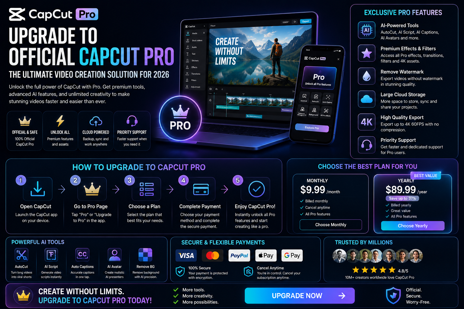 Upgrade to Official CapCut Pro: The Ultimate Video Creation Solution for 2026