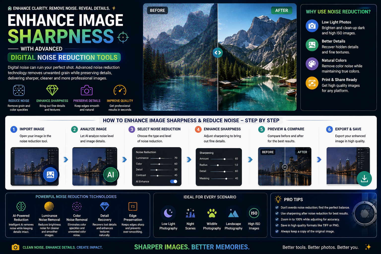 Enhance Image Sharpness with Advanced Digital Noise Reduction Tools