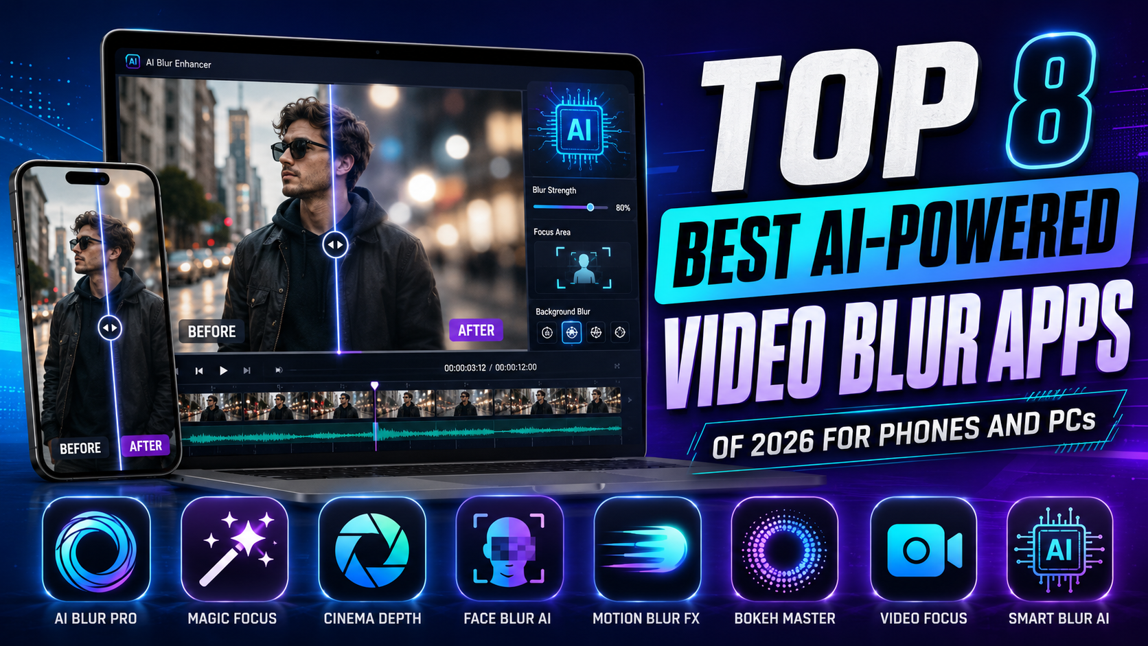 Top 8 Best AI-Powered Video Blur Apps of 2026 for Phones and PCs