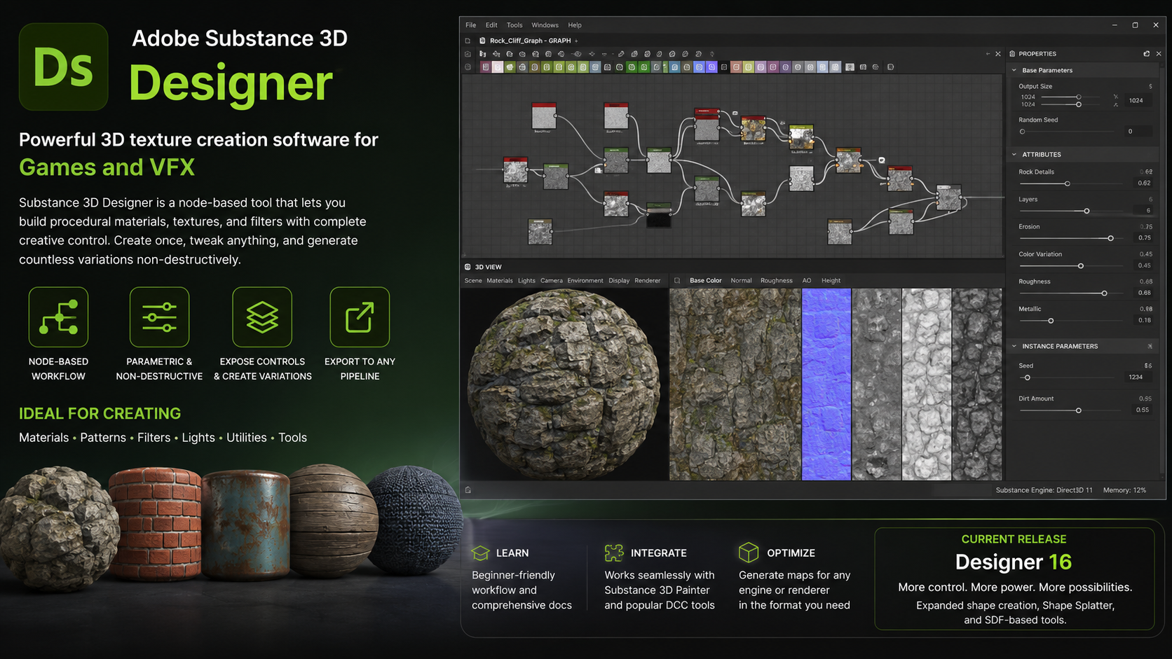 Discover Substance 3D Designer: Powerful 3D texture creation software for Games and VFX