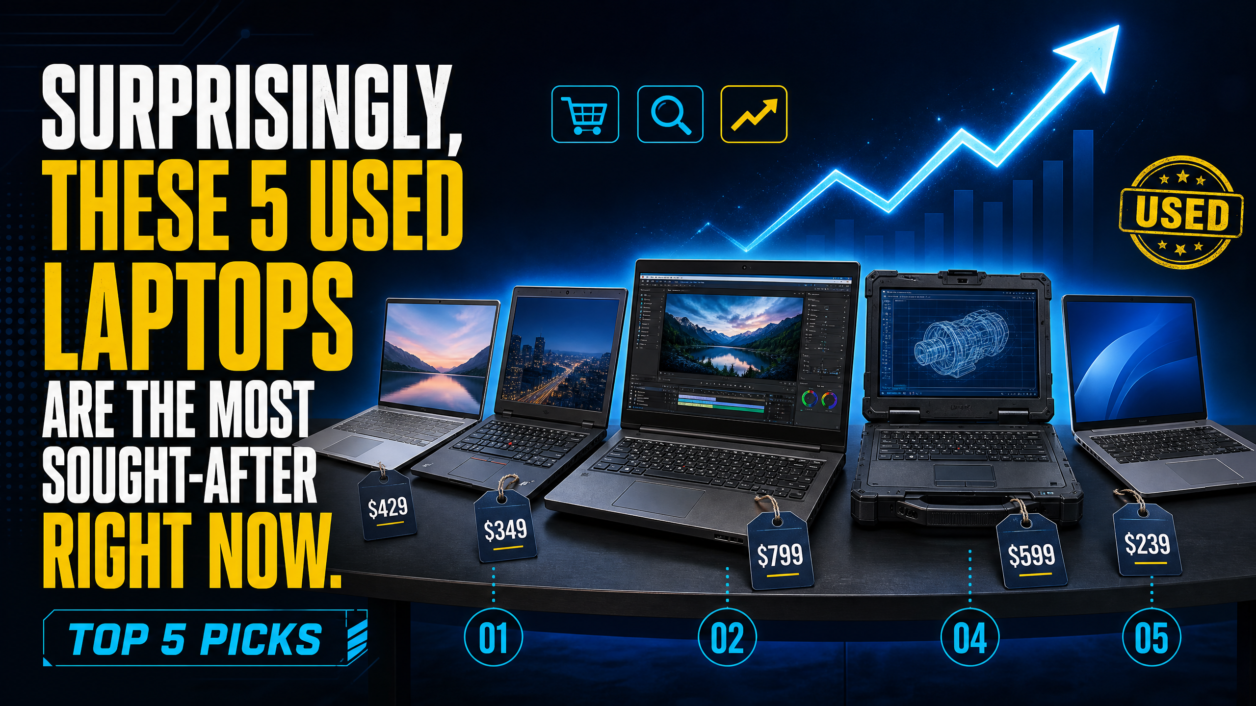 Surprisingly, these 5 used laptops are the most sought-after right now.