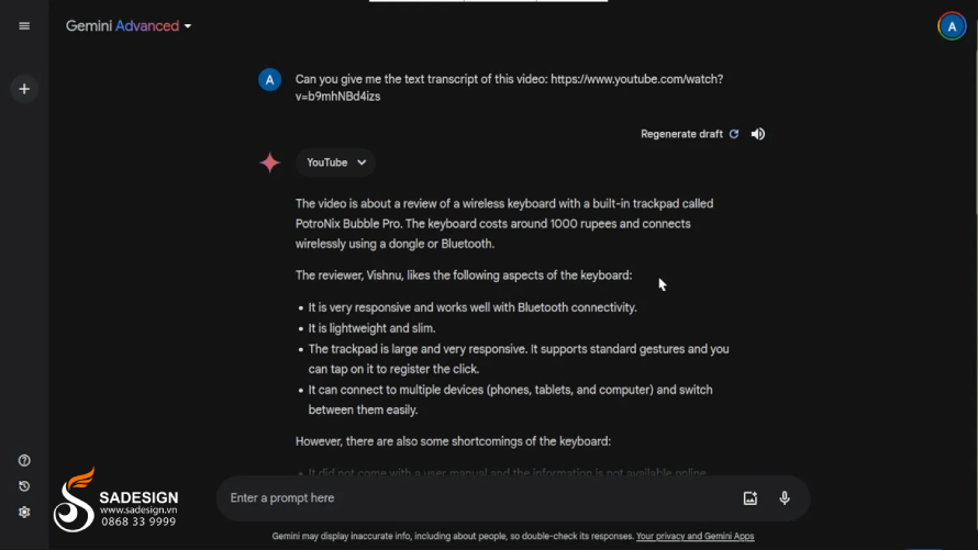 Comparing Gemini Advanced and Gemini accounts.