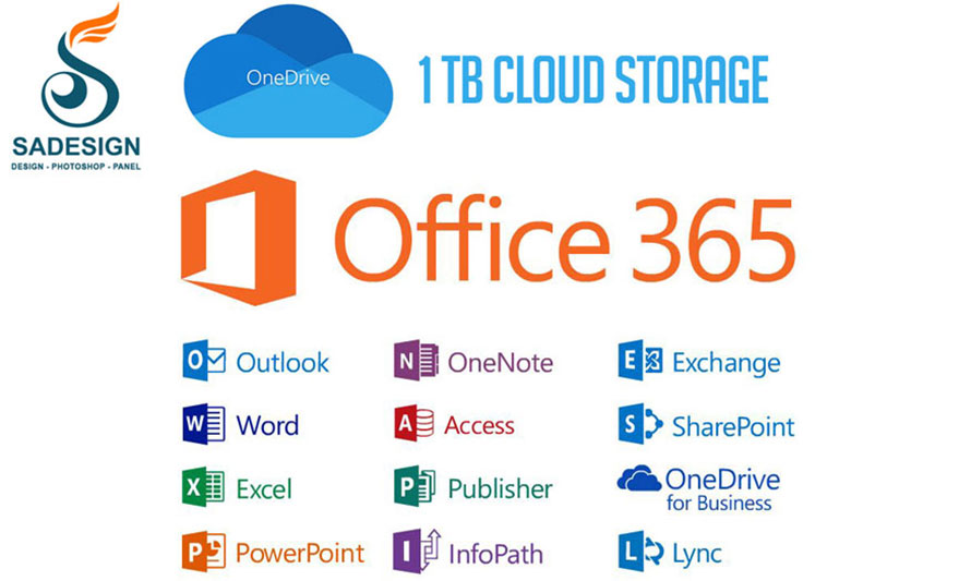 Account information for One Drive 1TB + Office 365 at SaDesign