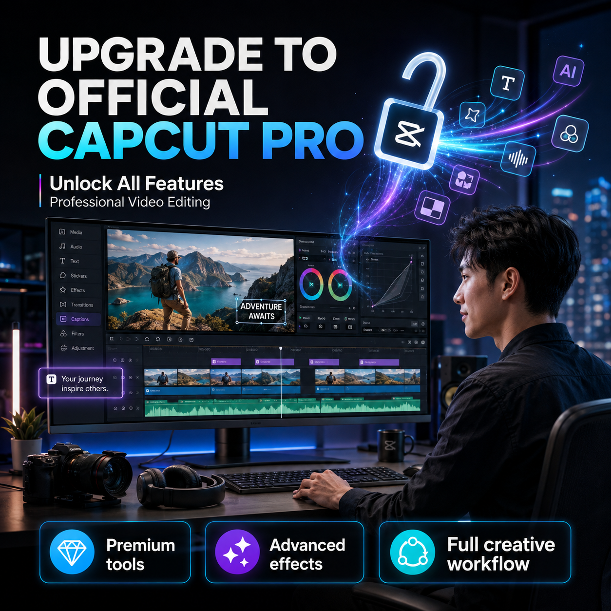 Upgrade to Official CapCut Pro: Unlock All Features, Professional Video Editing