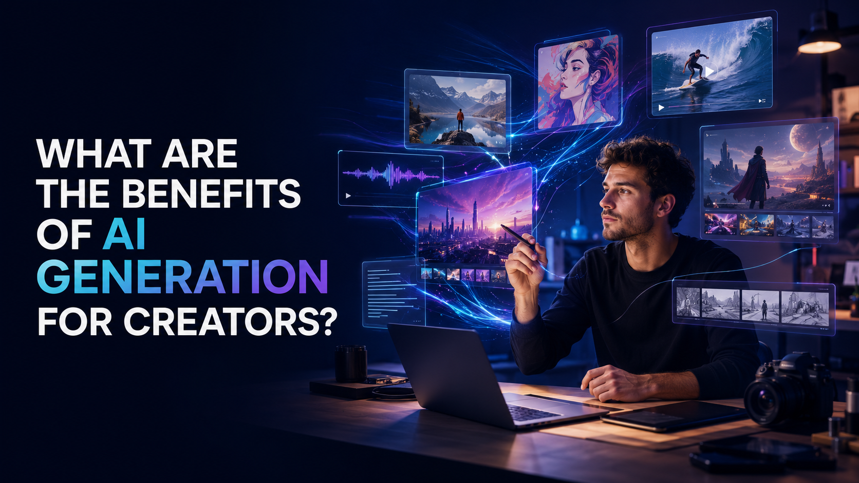 What are the benefits of AI generation for creators?