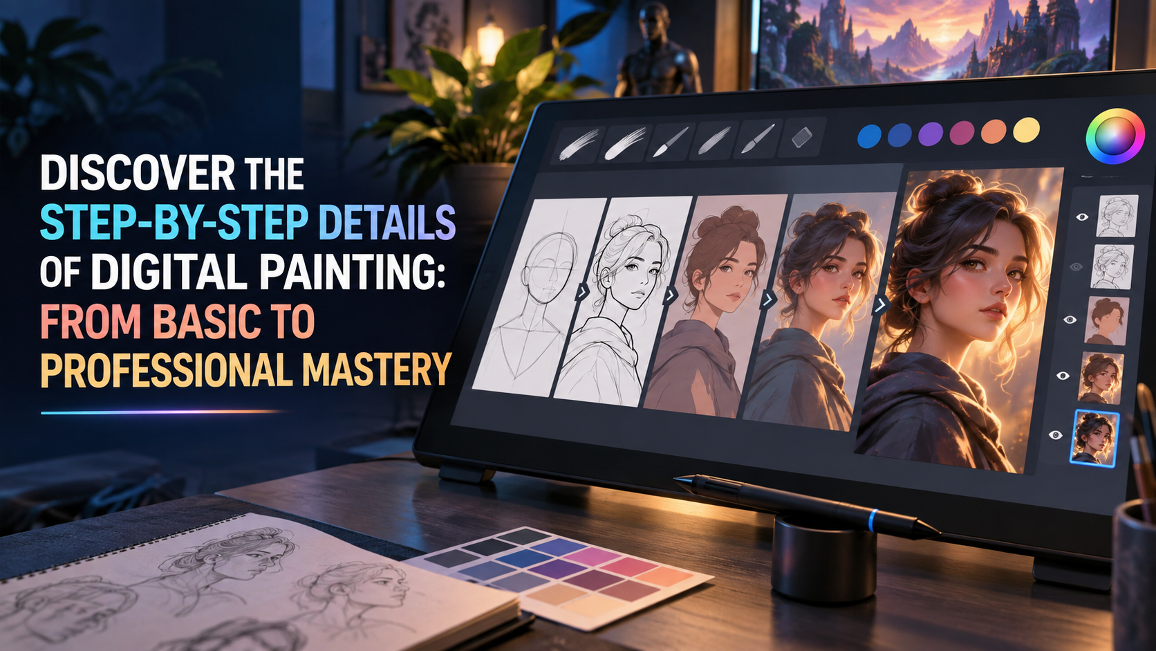 Discover the Step-by-Step Details of Digital Painting: From Basic to Professional Mastery