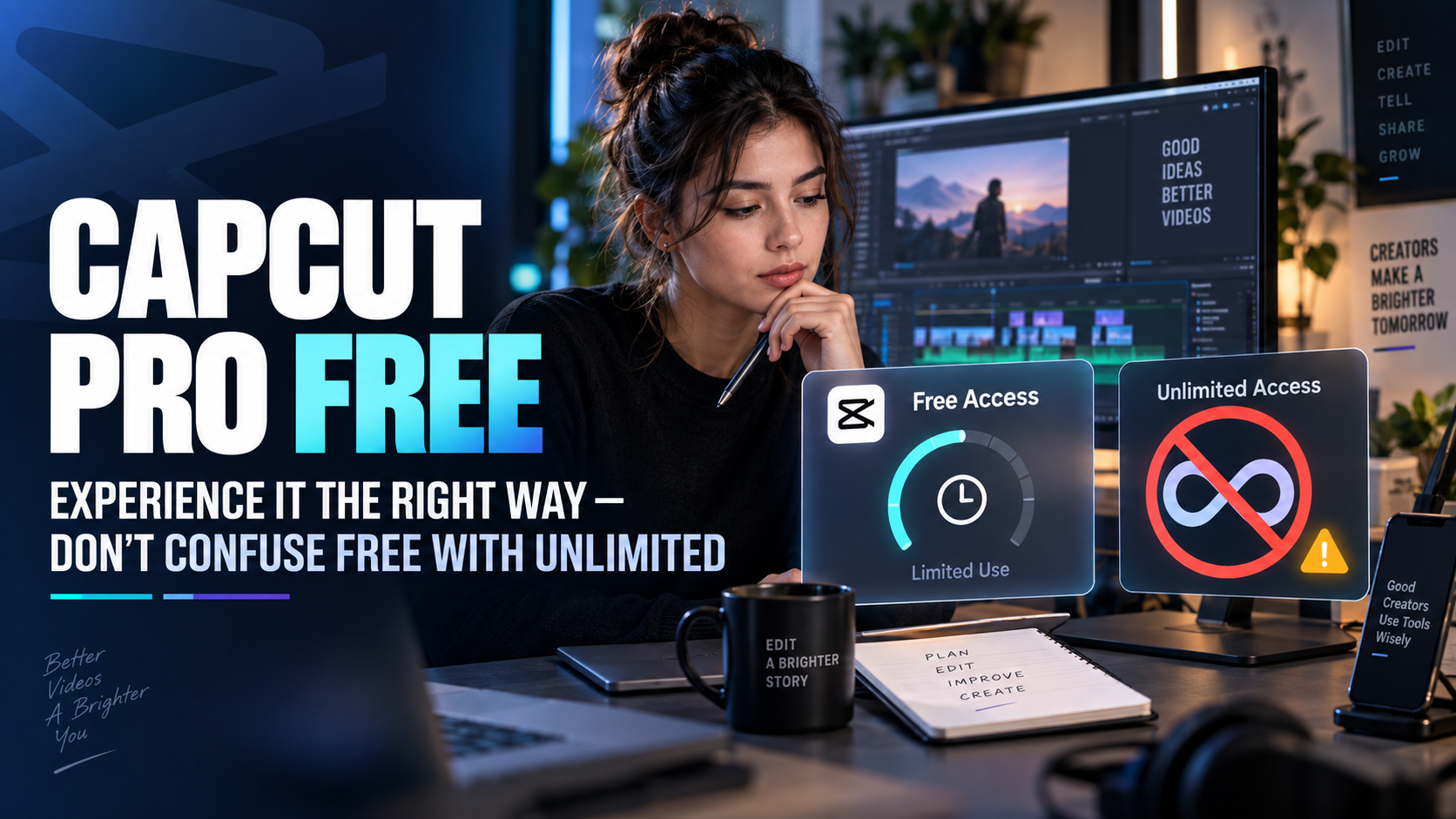 CapCut Pro free: experience it the right way, don''t confuse free with unlimited.