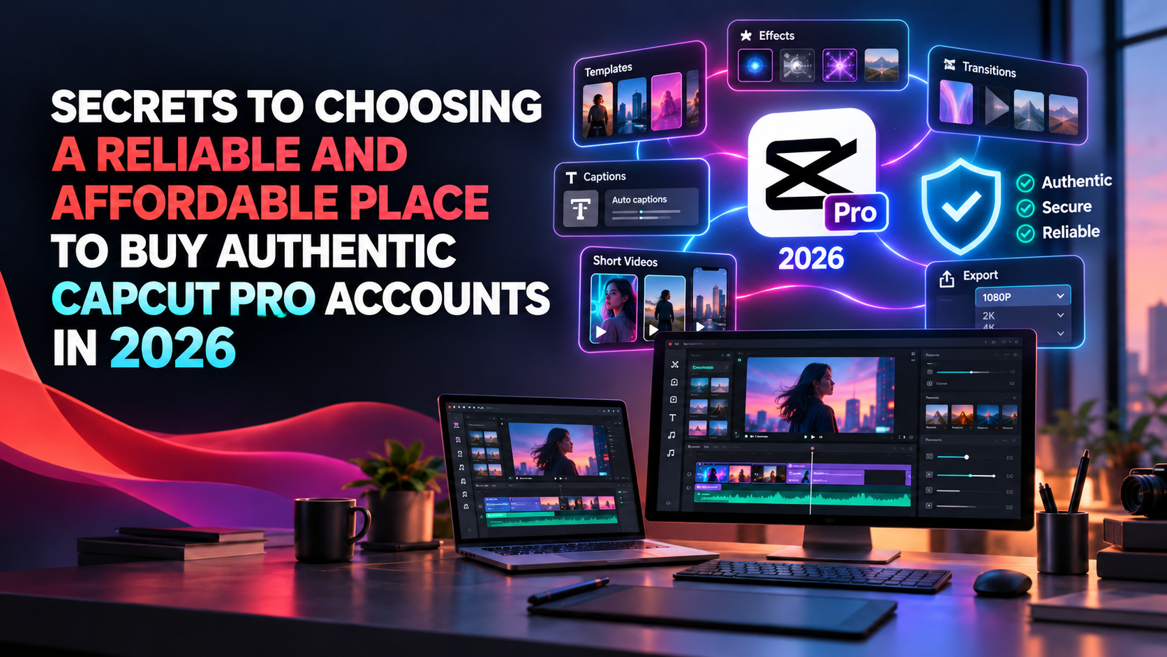 SECRETS TO CHOOSING A RELIABLE AND AFFORDABLE PLACE TO BUY AUTHENTIC CAPCUT PRO ACCOUNTS IN 2026