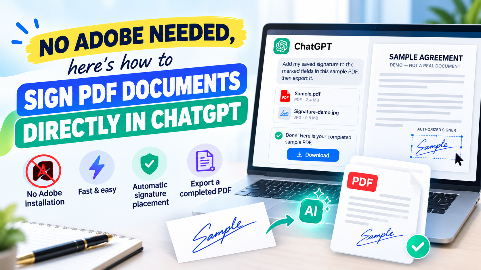 No Adobe Needed: Here''''''''s How to Sign a PDF Document Right on ChatGPT