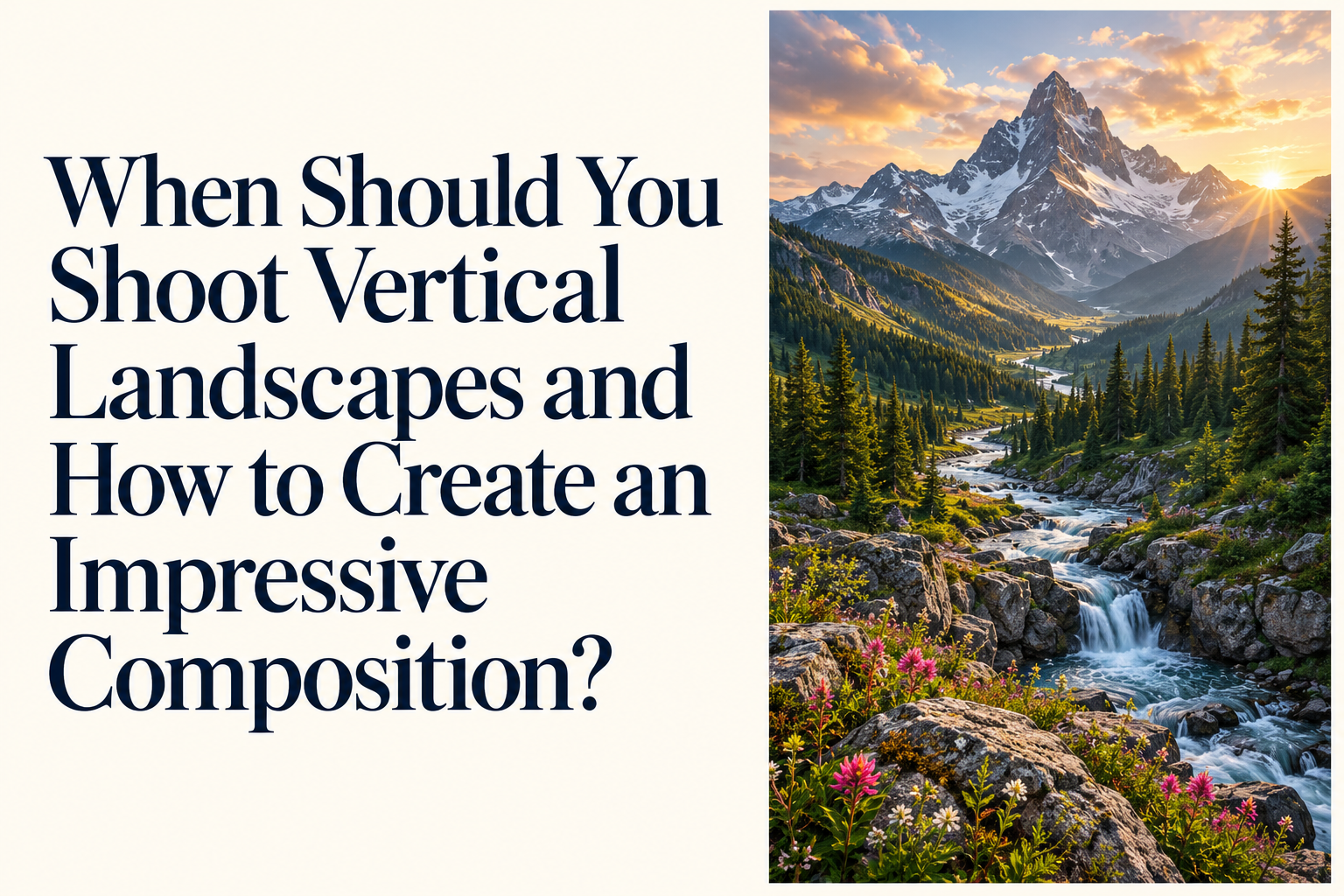 When Should You Shoot Vertical Landscapes and How to Create an Impressive Composition?