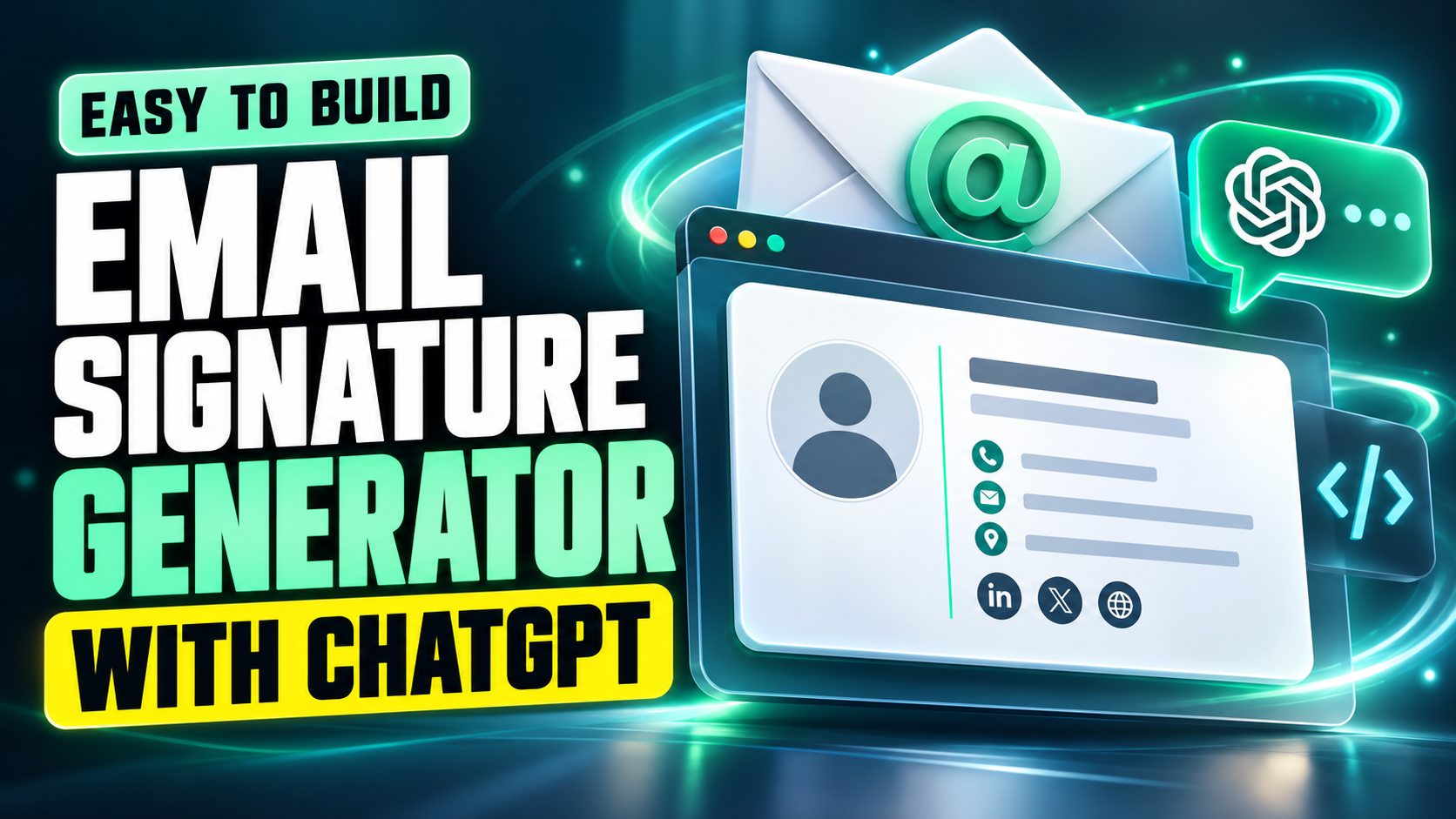 Discover how to easily create an Email Signature Generator with ChatGPT.
