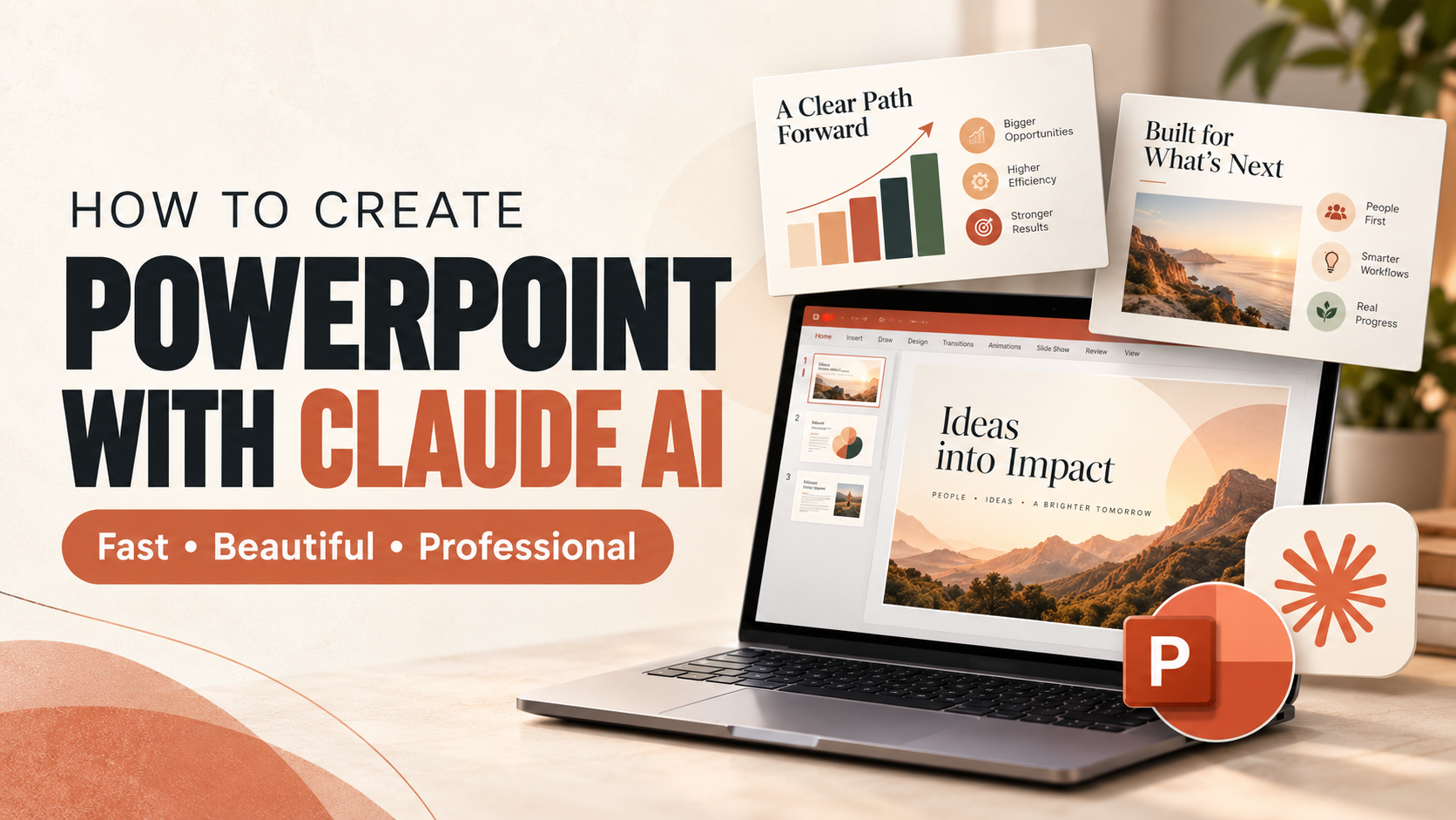 How to create PowerPoint presentations using Claude AI quickly, beautifully, and professionally.