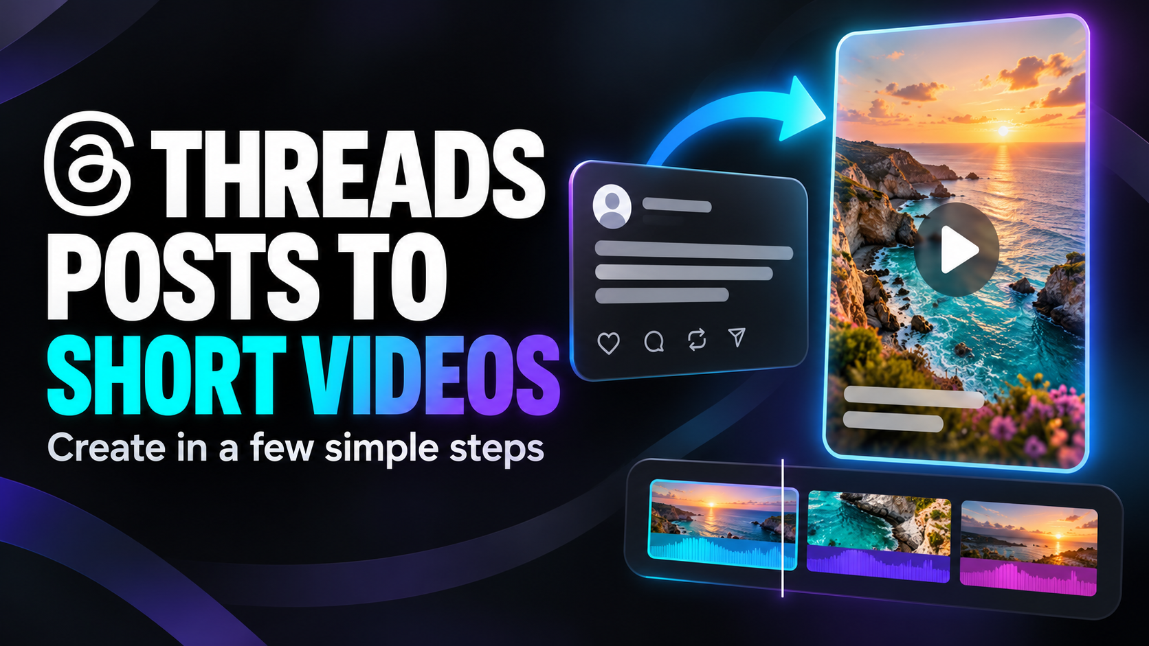 How to turn Threads posts into short videos in just a few steps