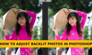 How to adjust backlit photos in Photoshop