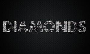 How to create a sparkling diamond font effect in Photoshop