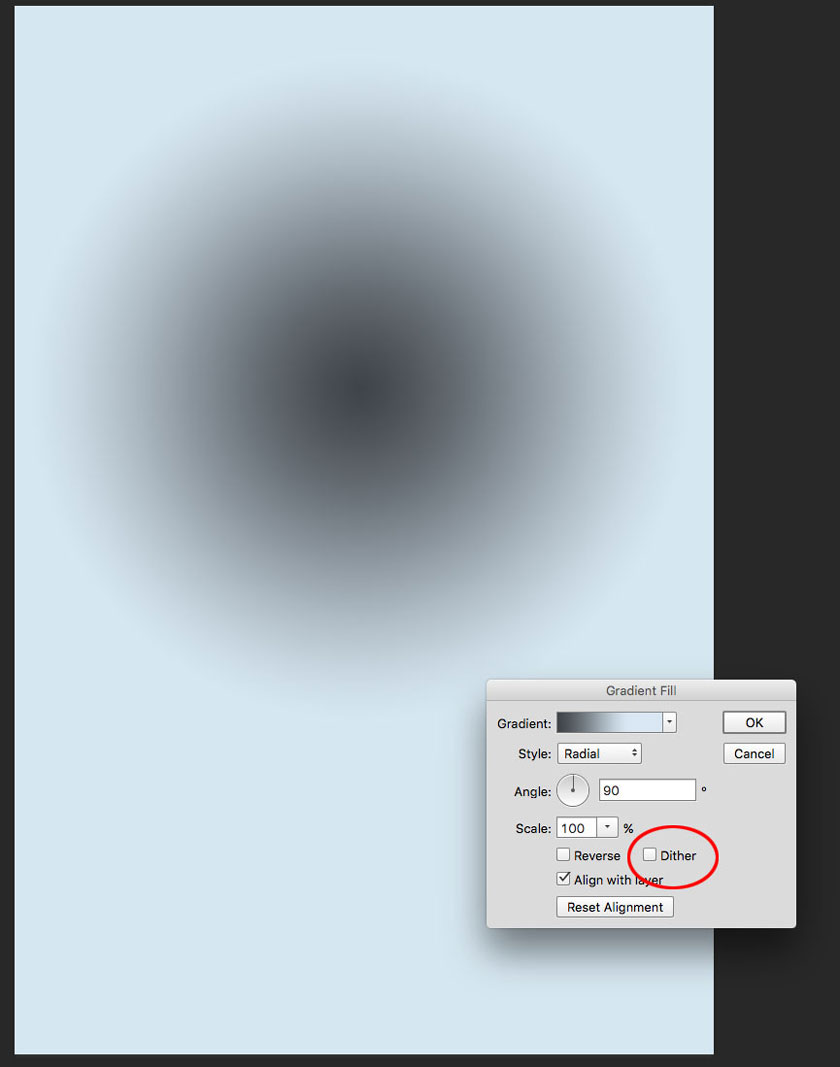 Create another Gradient Fill layer