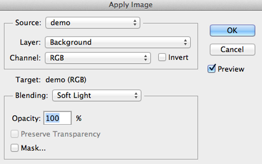 Choose Overlay or Soft Light