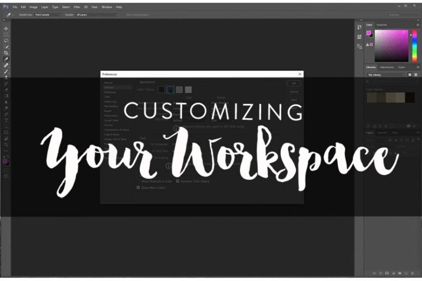 How to customize workspaces in Photoshop