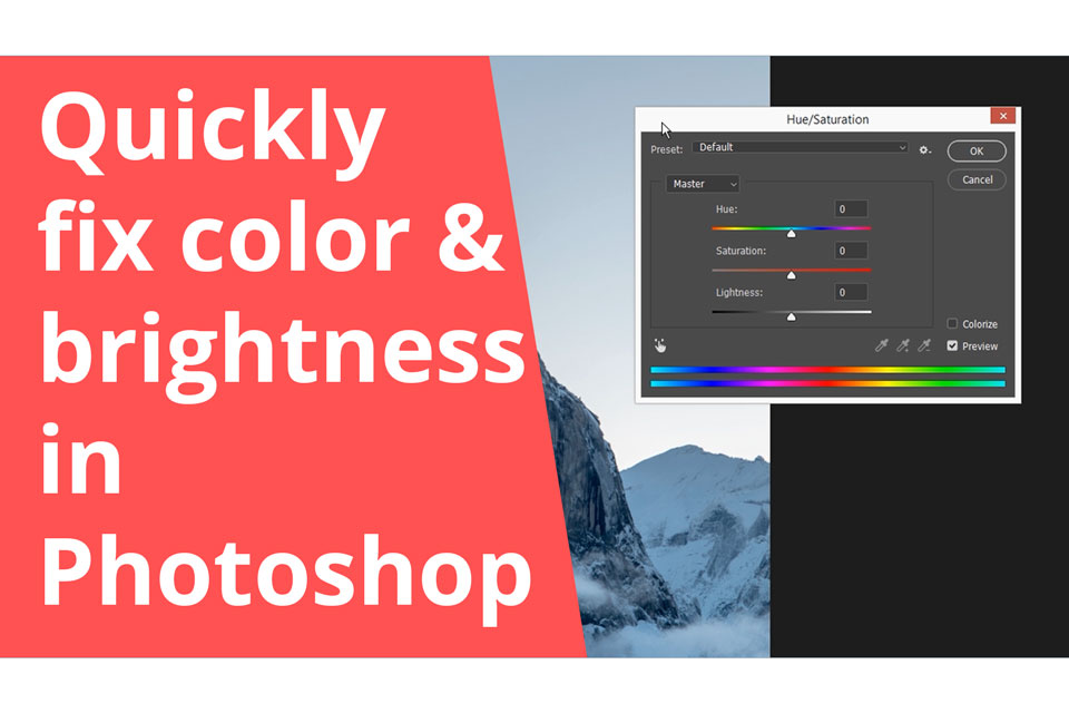 color and brightness in photoshop