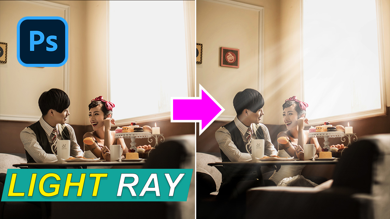 3 Simple Steps to Create Light Ray in Photoshop